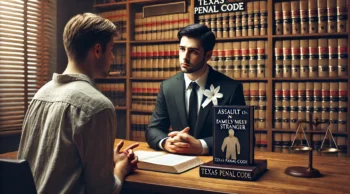 Criminal defense attorney near you discussing the legal differences between family violence assault and assault on a stranger in Texas