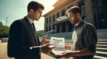 Criminal defense attorney near you discussing misdemeanor vs. felony assault charges and sentencing in Texas