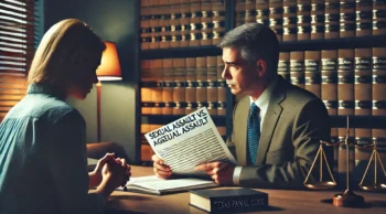 Criminal defense attorney near you explaining the difference between sexual assault and aggravated sexual assault charges in Texas